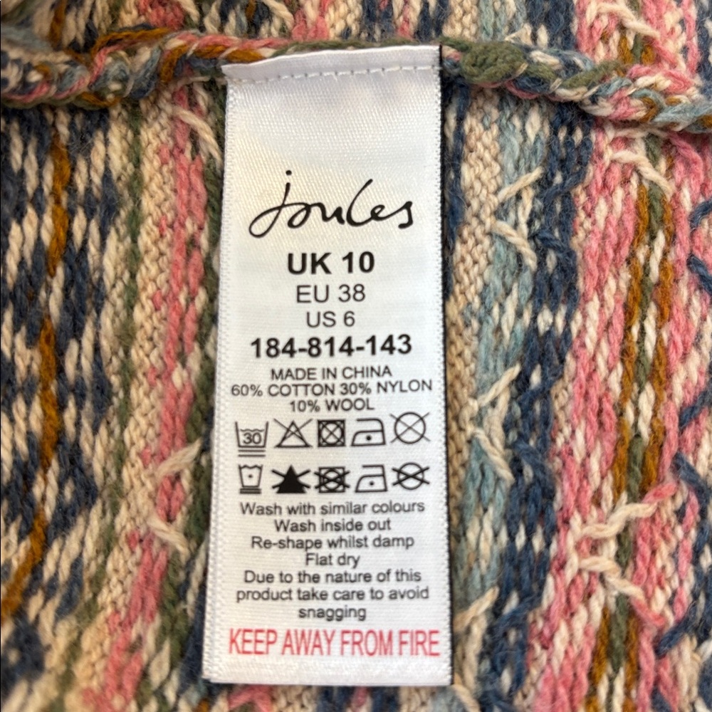 Joules Islay Oatmeal V Neck Fairisle
Pattern Knitted Vest Size 6 - Picture 7 of 9